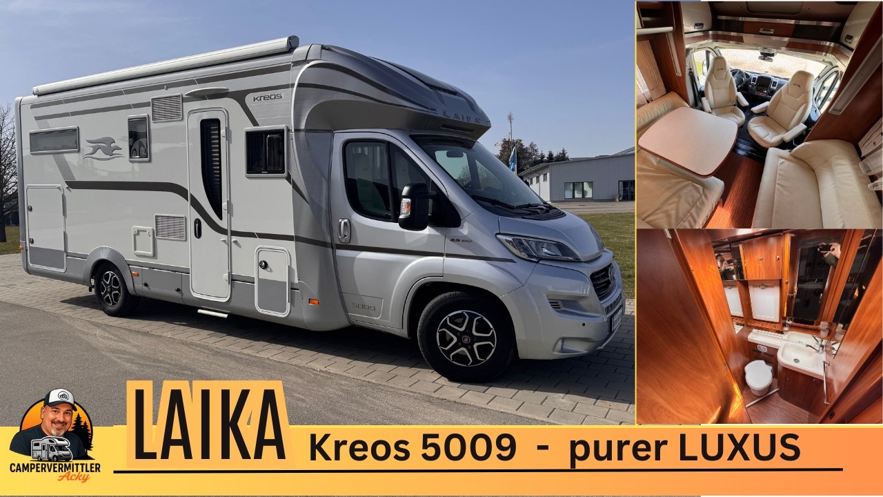 Luxus Wohnmobil gebraucht | Laika Kreos 5009 – Camper Tour & Review