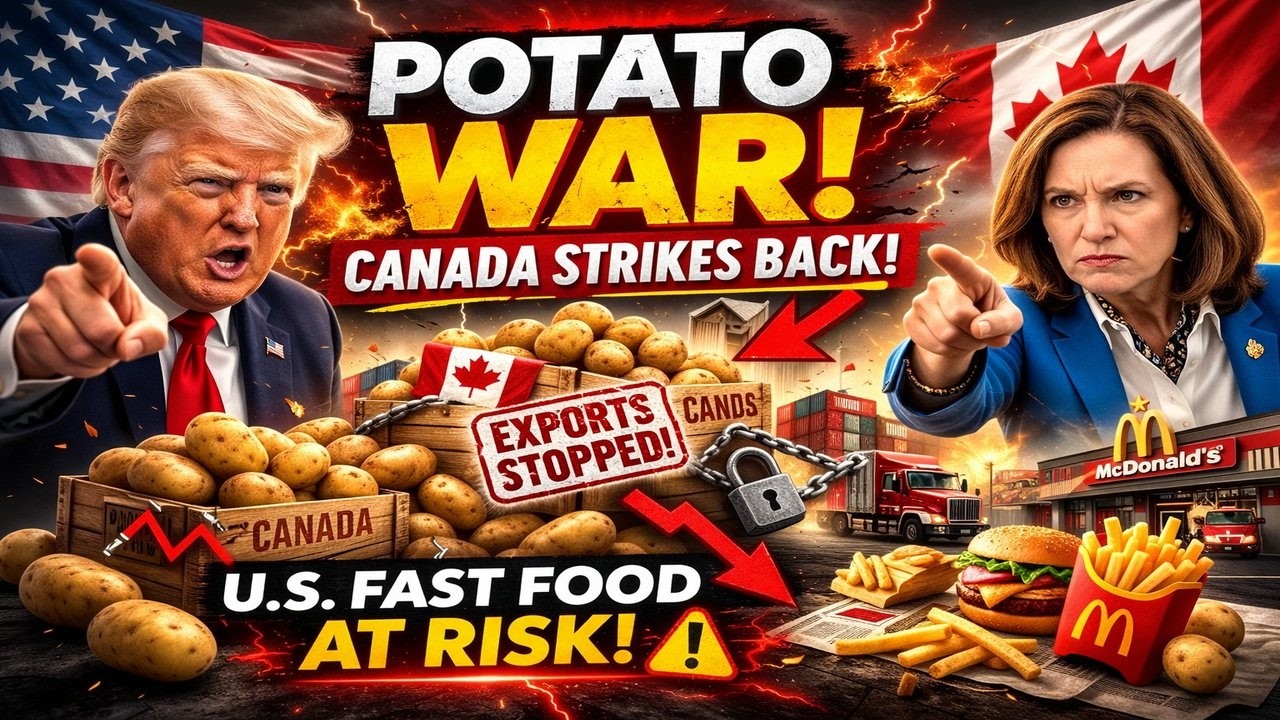 1 MIN AGO:Trump Demands Canada’s Potatoes… Carney Strikes Back and Rocks the U.S. Fast Food Industry