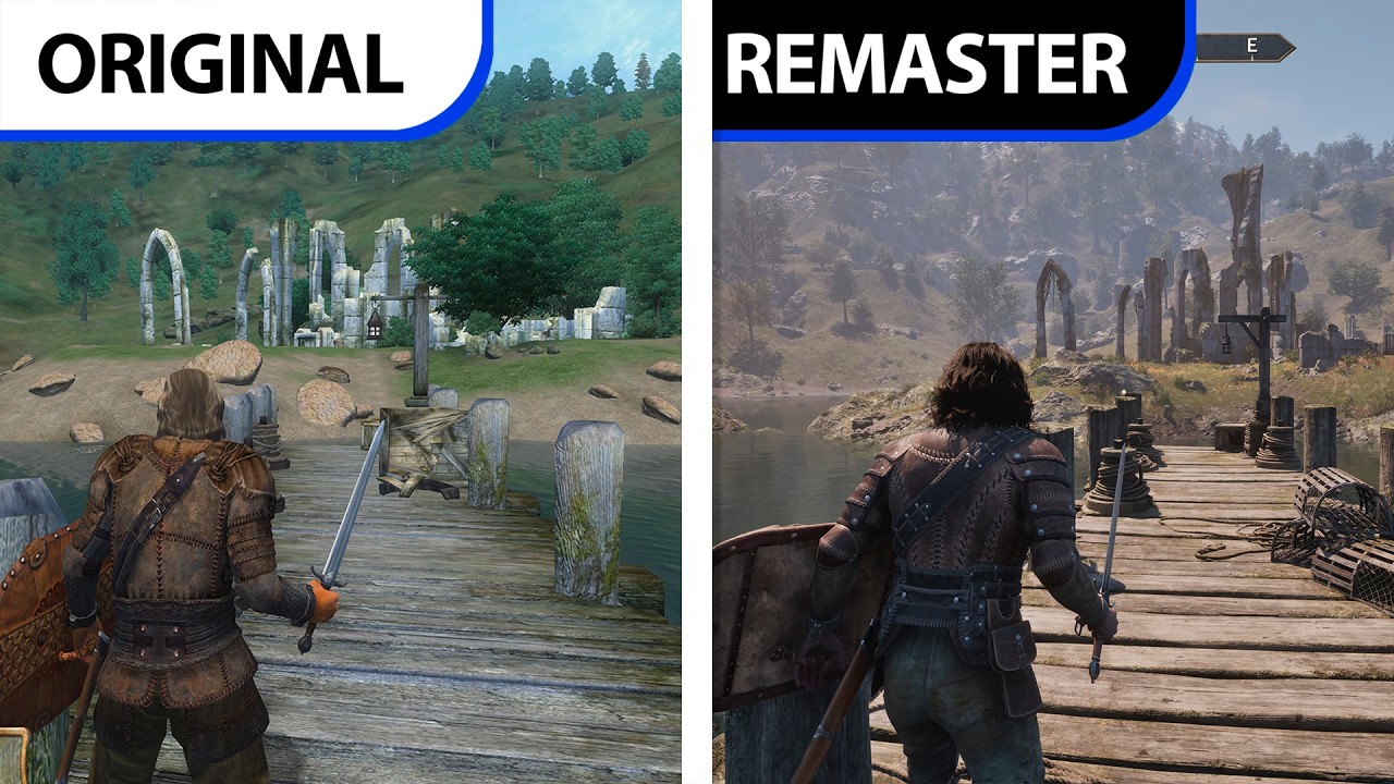 Oblivion | Original vs Remaster | Gameplay Graphics Comparison | RTX 5090 Ultra Settings