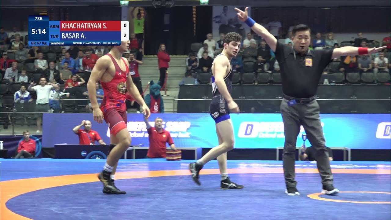 1/2 GR - 67 kg: S. KHACHATRYAN (ARM) v. A. BASAR (TUR)