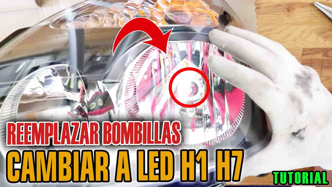 Proyecto Renault Clio 2 2003 - Cambiar bombilla H7 H1 a LED en faro ORIGINAL |SIEPONLINE|
