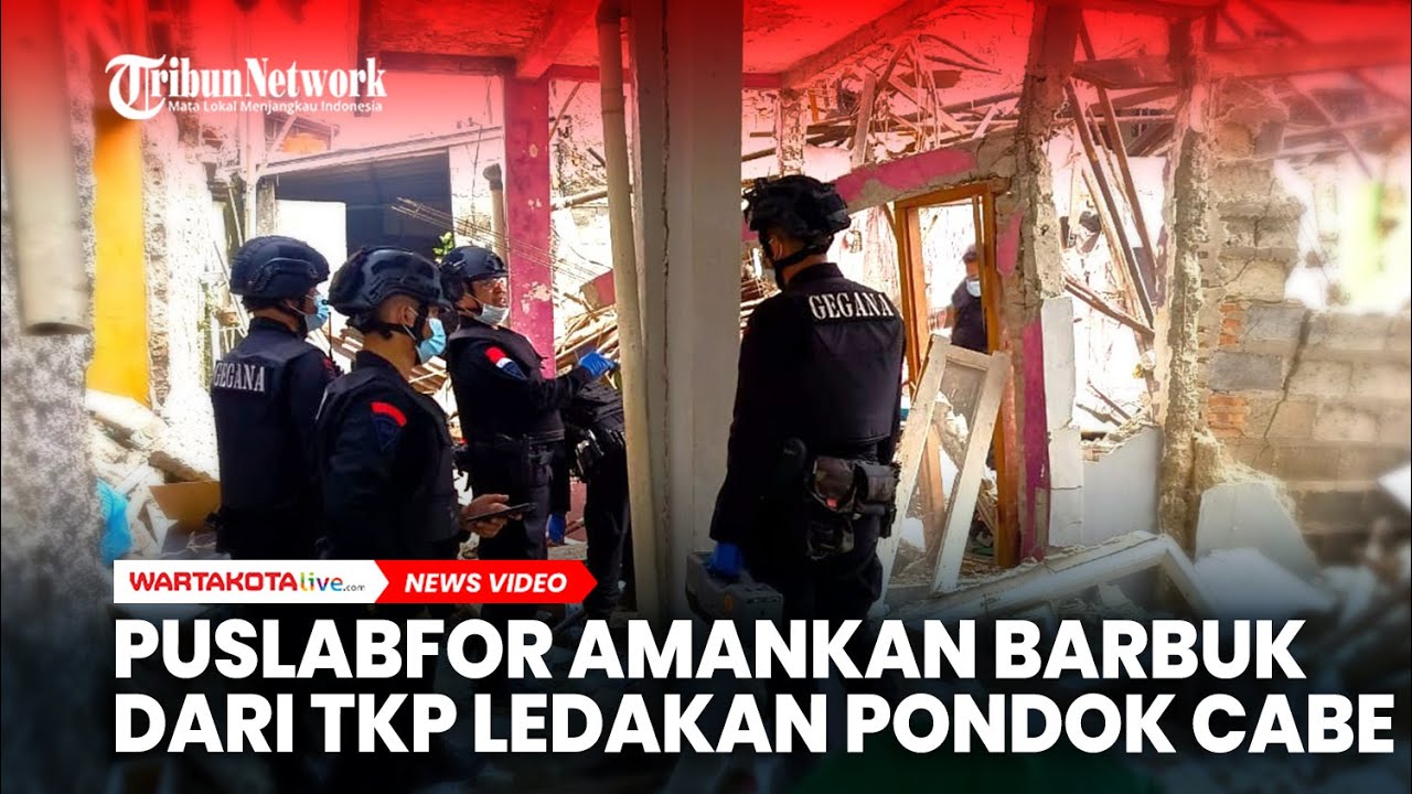 Puslabfor Polri Olah TKP Ledakan di Pondok Cabe
