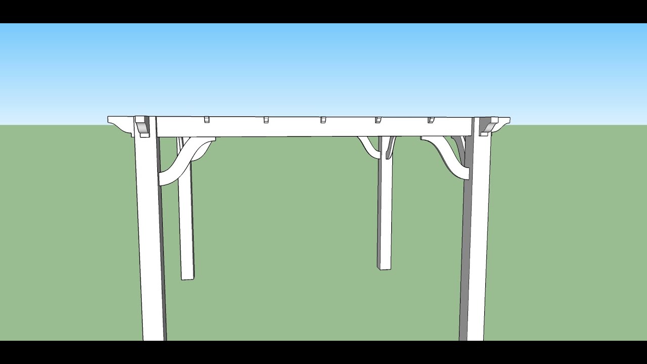 Modéliser une pergola avec SketchUp