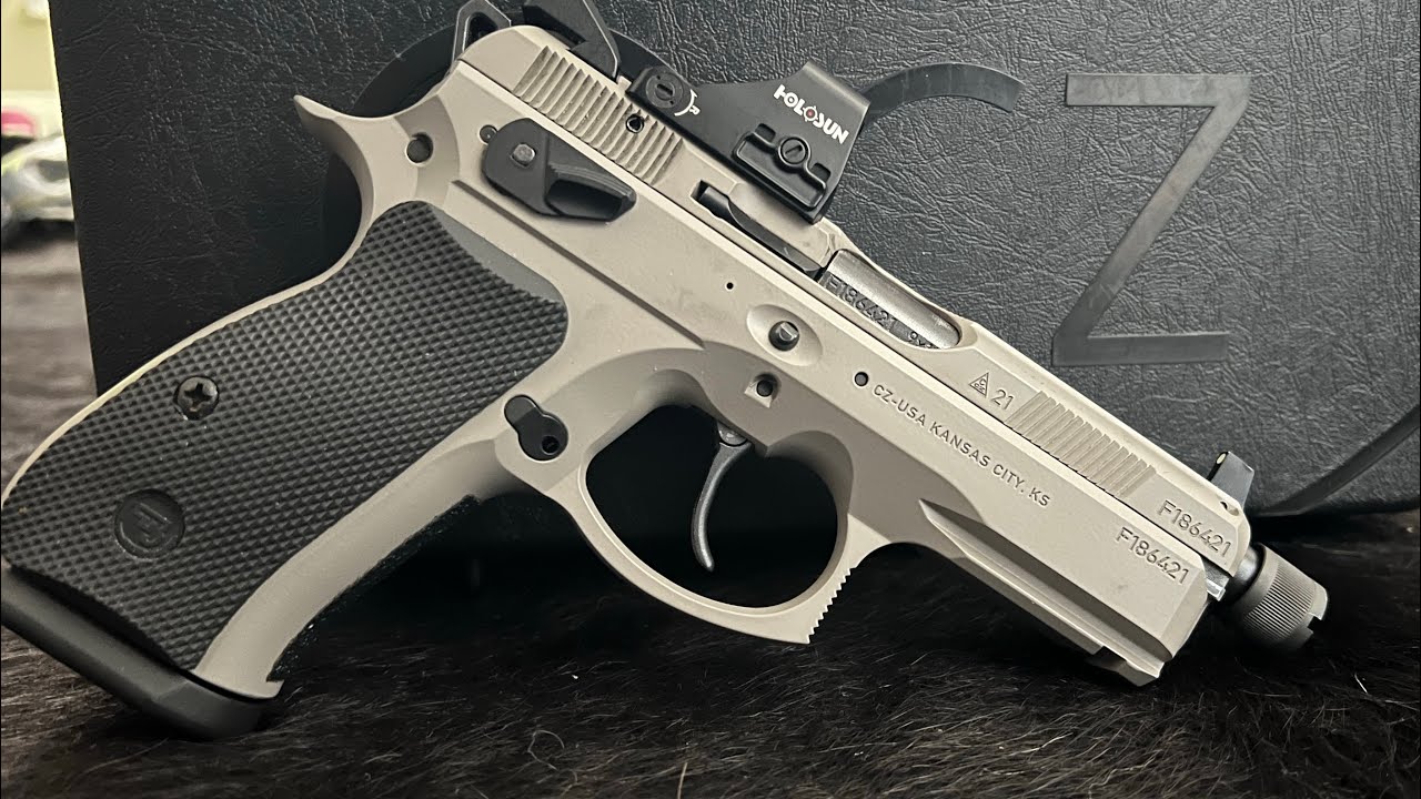 CZ 75 PO1 Omega Unboxing 😁😁 - Black Glove Review (Tabletop/Range Video)