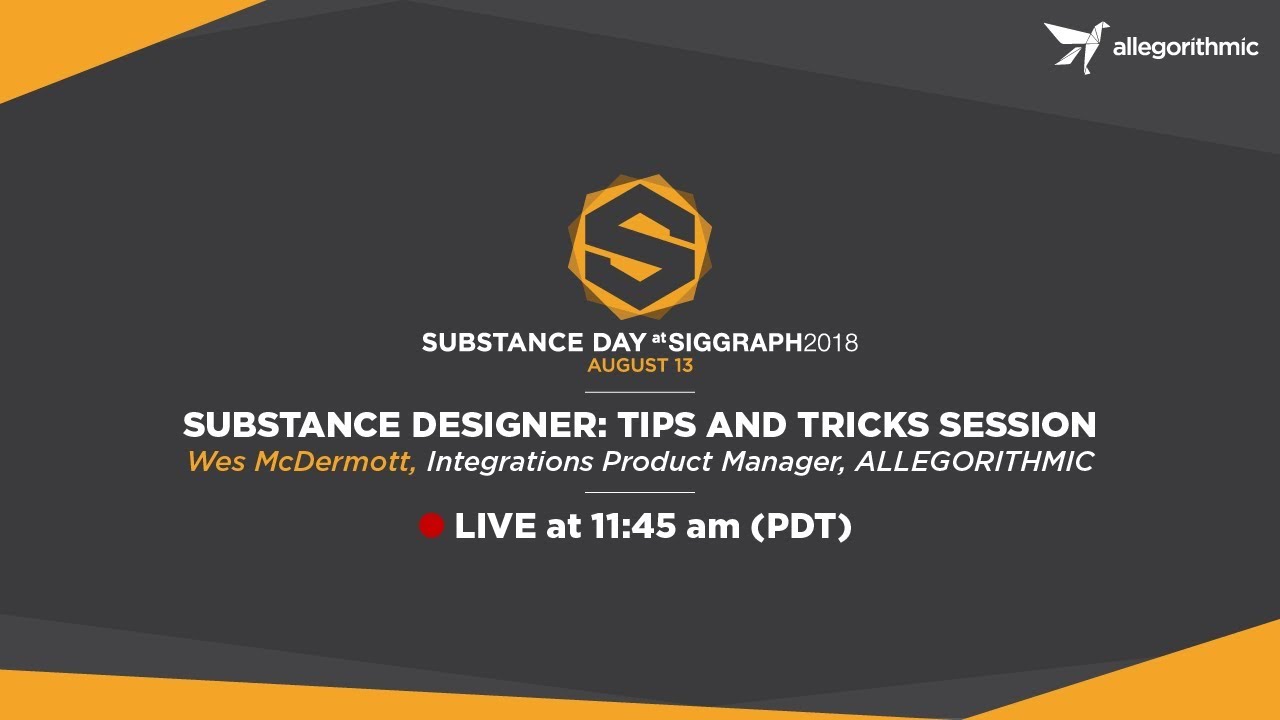 Substance Designer: tips and tricks session | Adobe Substance 3D
