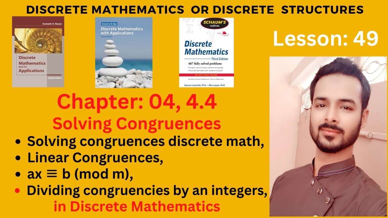 Lesson 49 Part I: Solving Congruences | Linear Congruences with Examples | ax ≡ b (mod m)