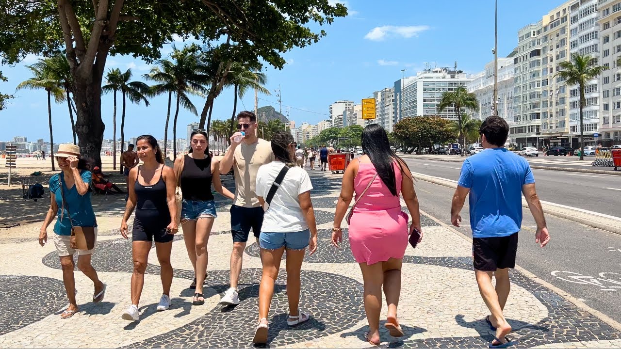 WALK FROM LEME TO COPACABANA &mdash; SUNNY MORNING IN RIO DE JANEIRO【4K】☀️🇧🇷