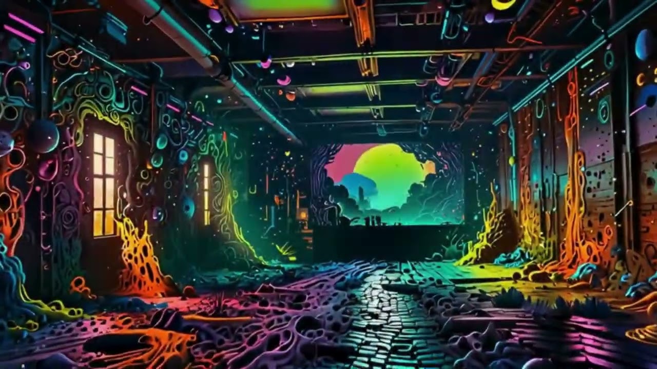 Techno Speaker Test 126 BPM  psychedelic Visual Loop