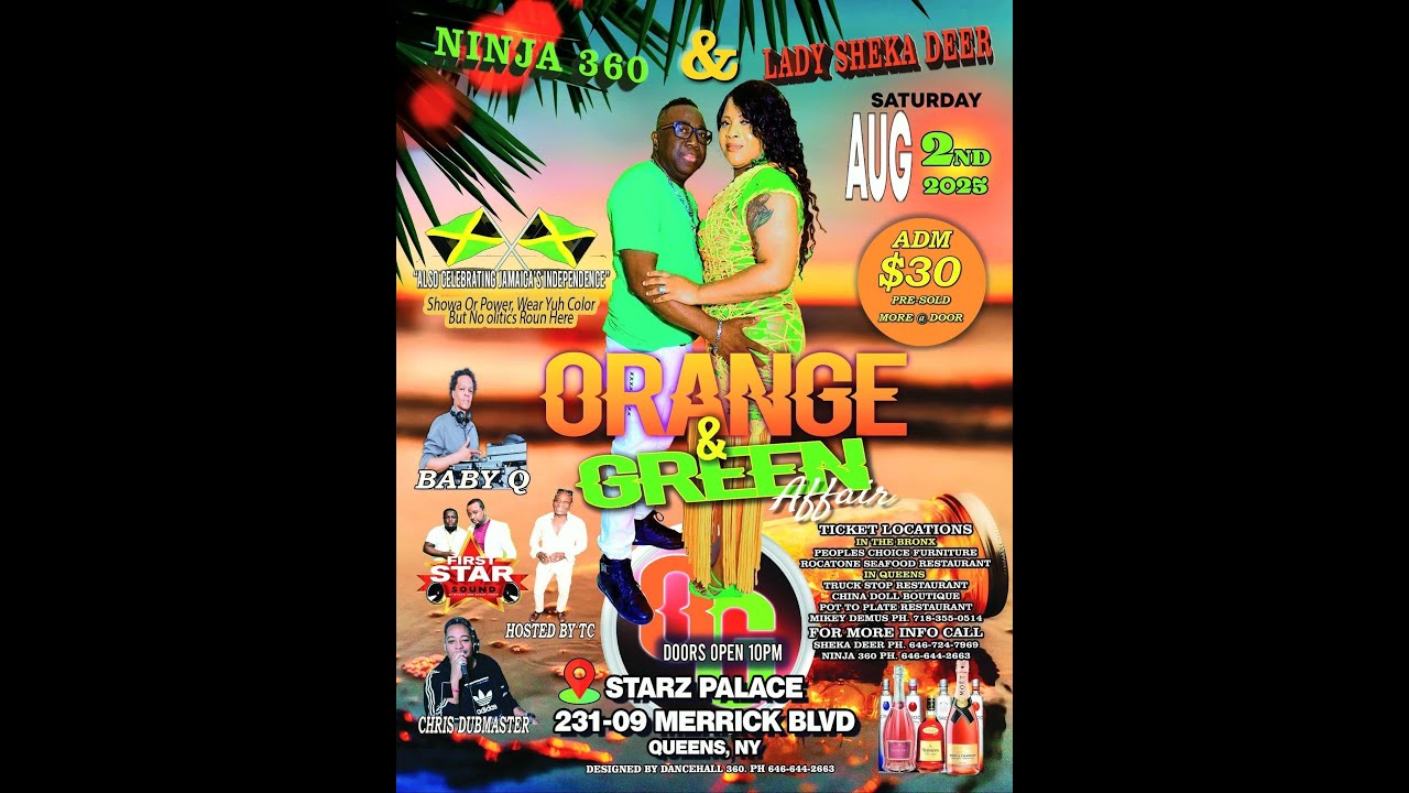 Lady Sheka Deer & Ninja 360 Present Their Annual Orange & Green Affair. 2025