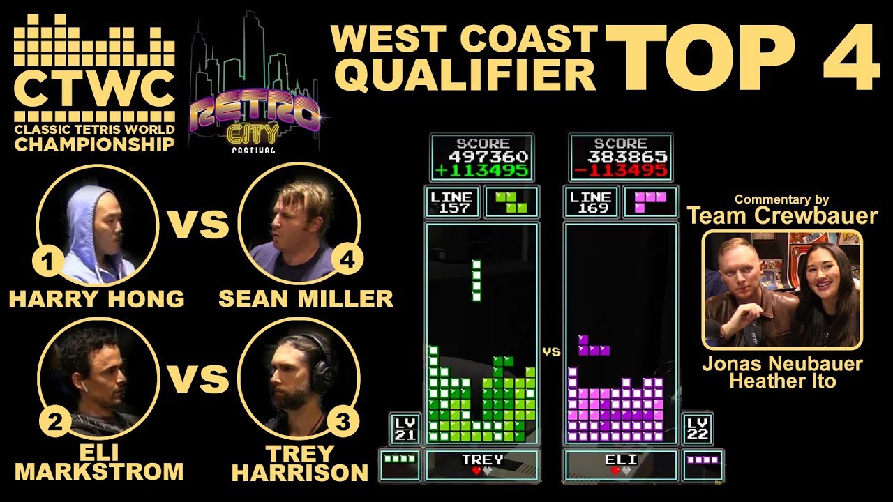 West Coast Classic Tetris Qualifier Top 4