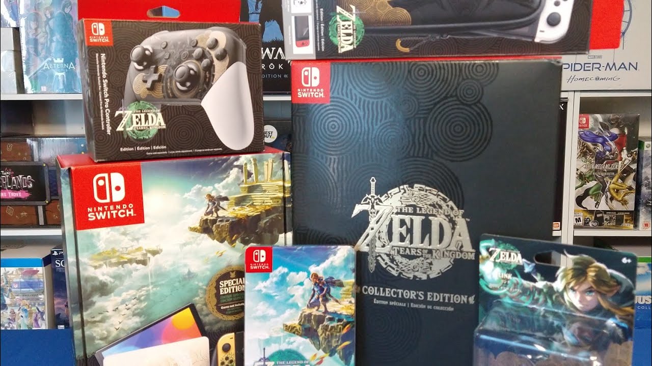 Legend of Zelda Tears of the Kingdom Collector's Edition Unboxing Plus a Plethora of Zelda Merch!