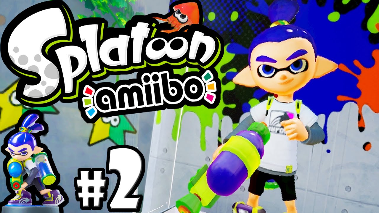 Splatoon Wii U Amiibo Challenges Inkling Boy PART 2 Roller Octomaw Boss Gameplay Walkthrough HD