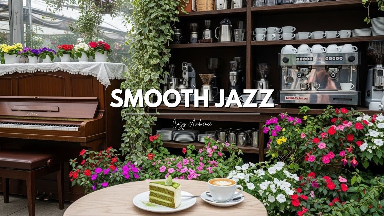 Smooth Jazz Piano ☕ Cozy Coffee Shop Music – Relaxing for Study, Work, Focus