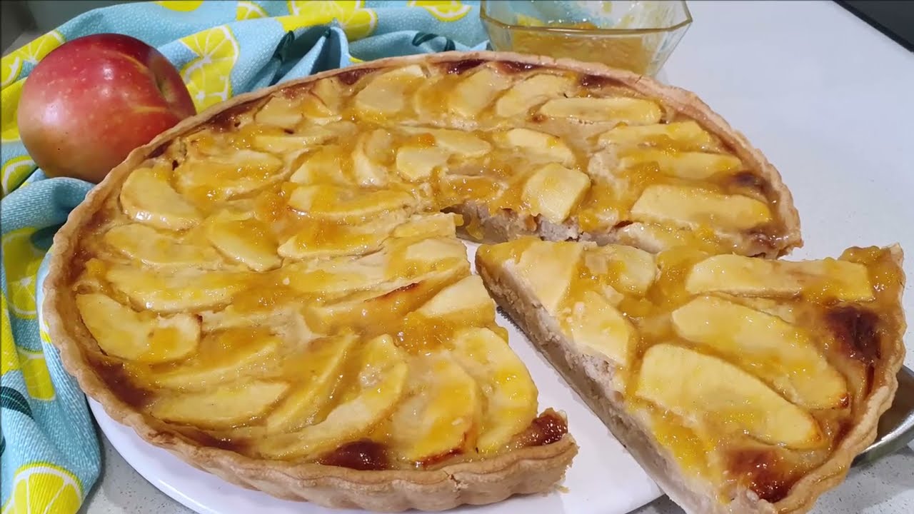 Tarta FÁCIL de manzana con masa quebrada