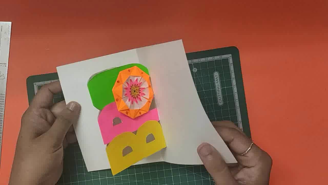 RAKSHA BANDAN POP UP CARD 180 DEGREES