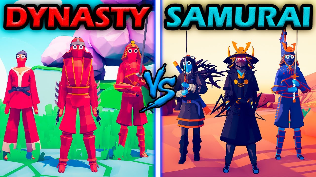 EAST DYNASTY vs WEST SAMURAIS - Totally Accurate Battle Simulator | TABS
