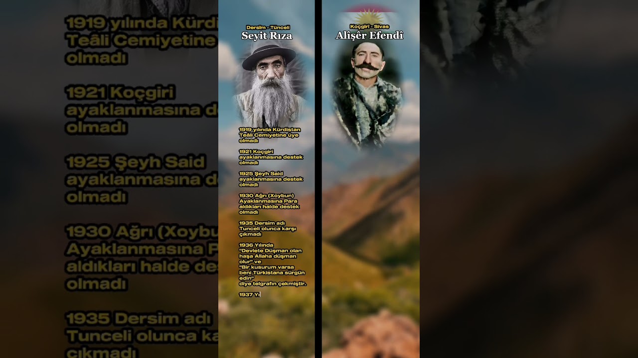 Alişer Efendi Ko&ccedil;giri vs. Seyit Rıza Dersim