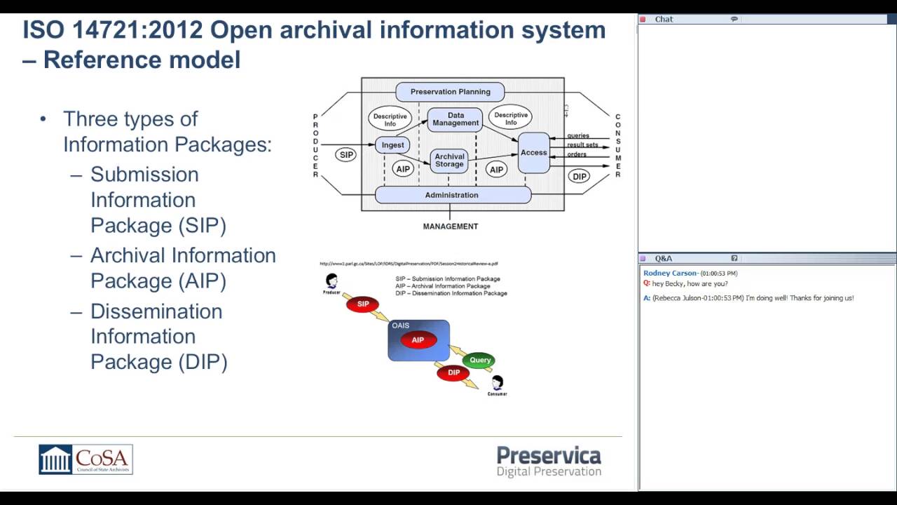CoSA-Preservica Practical Digital Preservation: Achieving ISO Standards for your Digital Archive