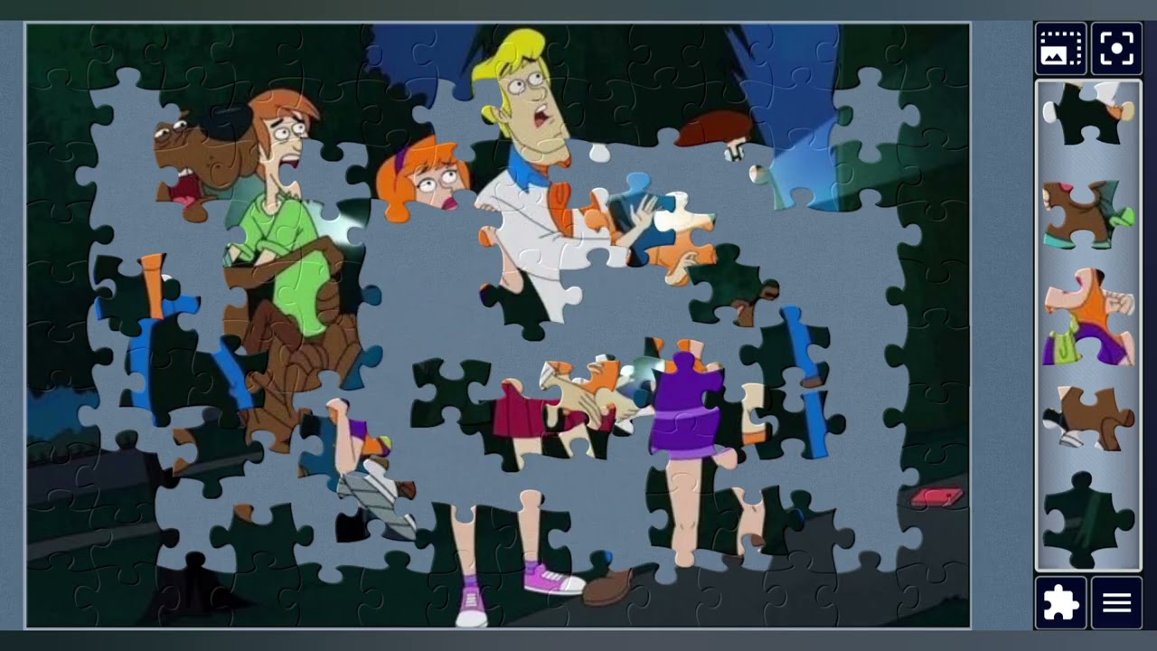 Nighttime Mystery Chase with Scooby-Dooby-Doo Gang👫👫🐕👻🌈✨️🪄//jigsaw puzzles journey🧩🧩//puzzlesArt🧩🧩//