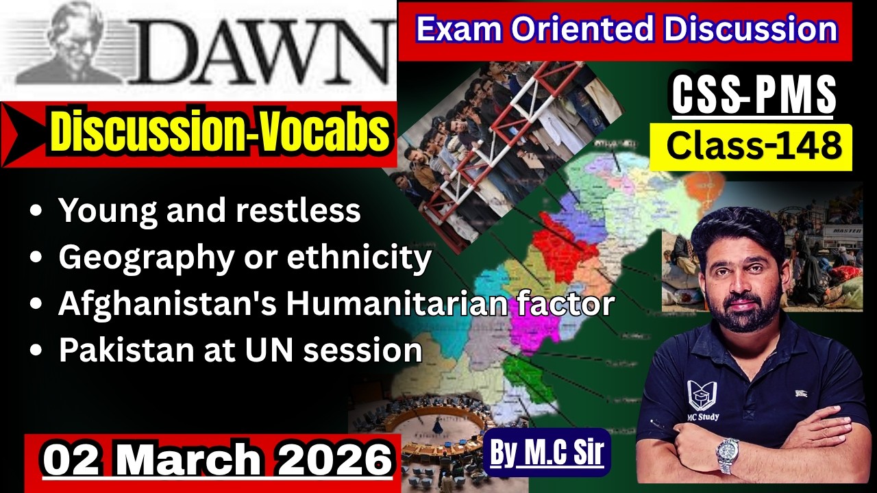DAWN Newspaper Analysis–02 March | Daily Current Affairs for CSS | Most Important Topics for CSS