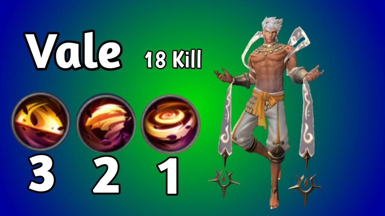 How to play Vale Mage heroes | MVP | Vale Mobile legends heroes kill enemy