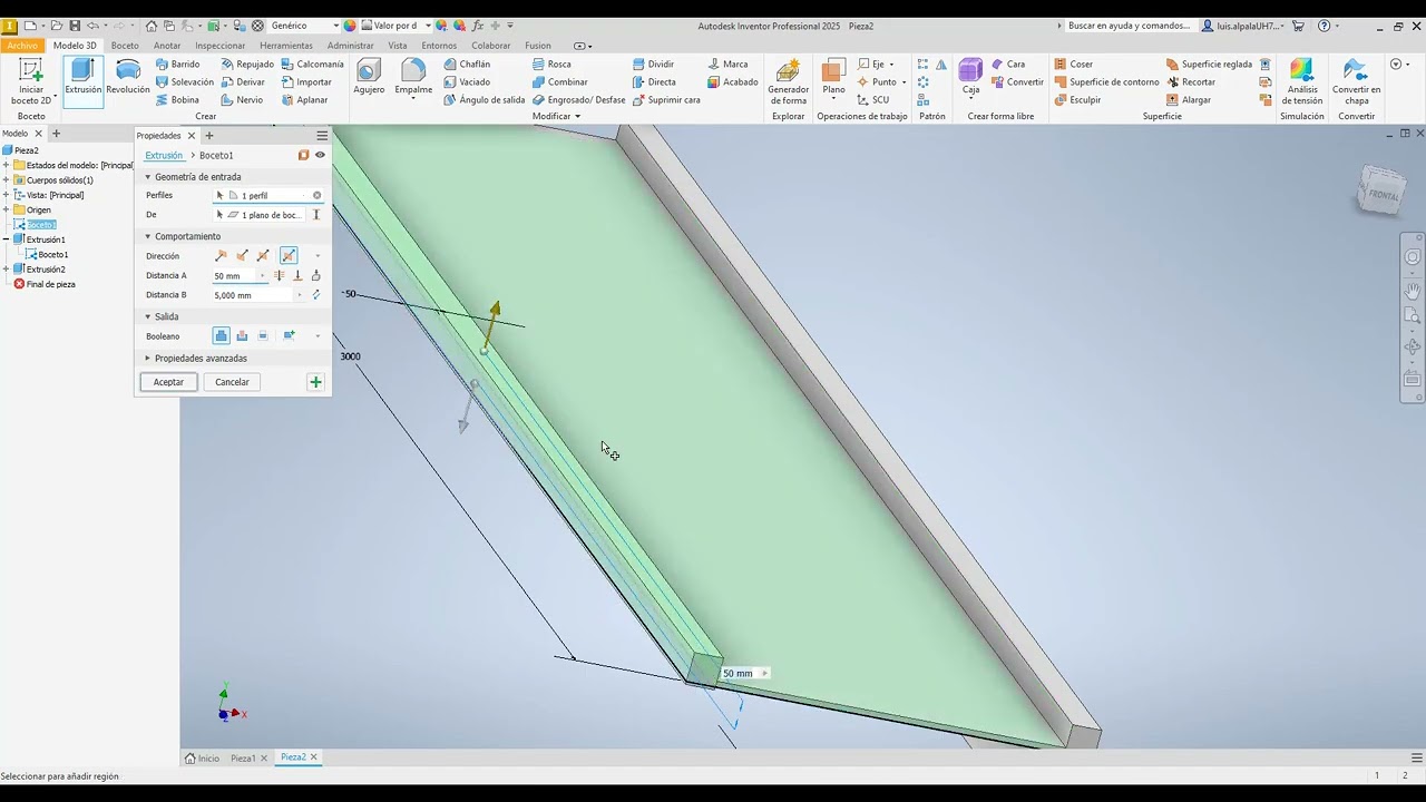 Crear objetos 3D en Inventor y exportarlos a Sketchup