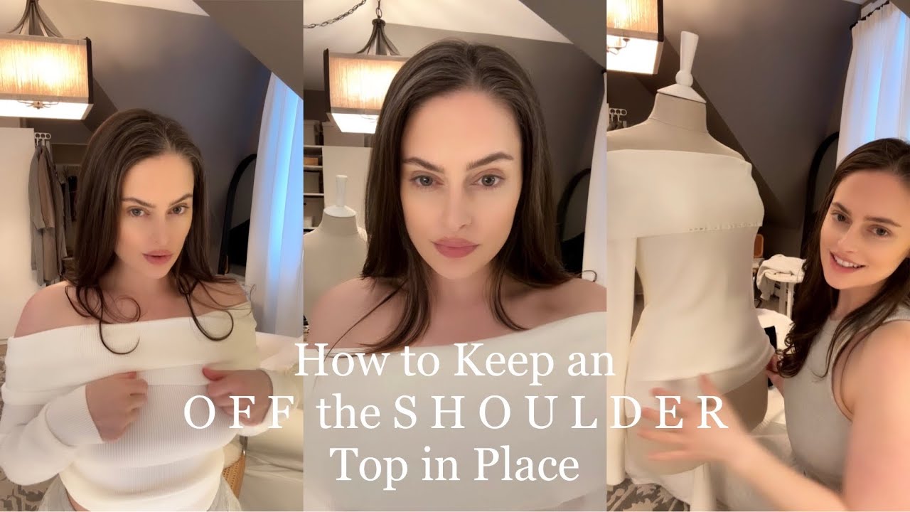 How to Keep an Off the Shoulder Top From Slipping | Wardrobe Malfunction Tips | Aesthetics of Olive