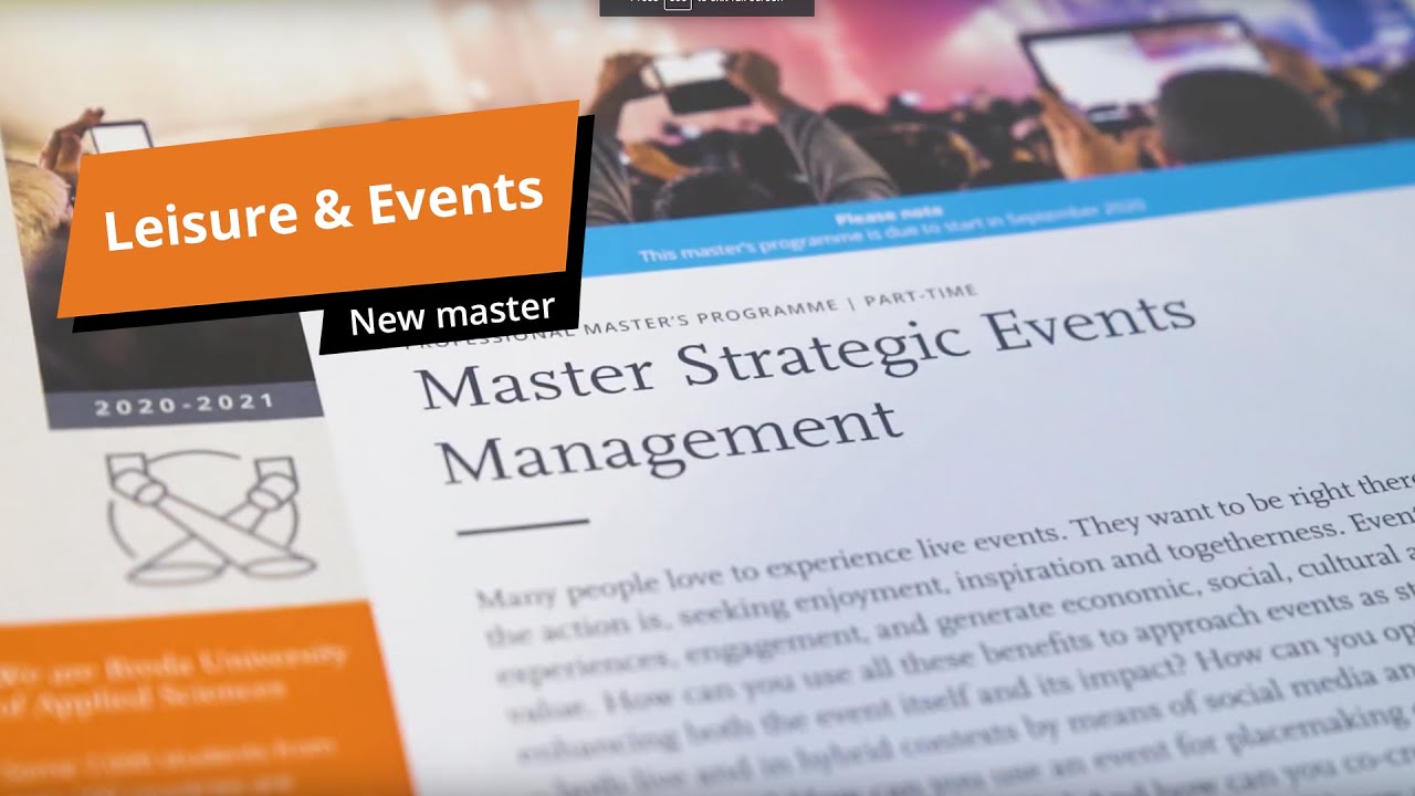 Master Strategic Events Management – Connects with the industry | LEISURE & EVENTS