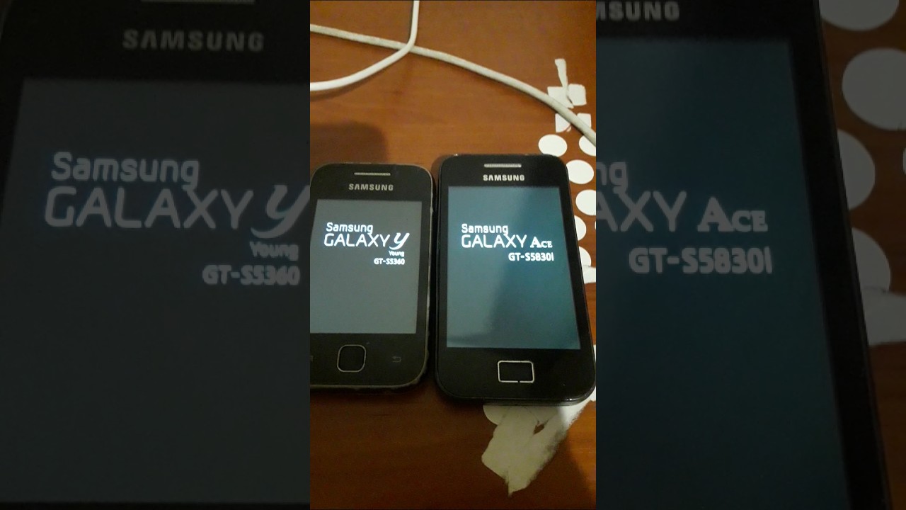 Samsung Galaxy Y (GT-S5360) vs Samsung Galaxy Ace (GT-S5830i) Startup and shutdown race!