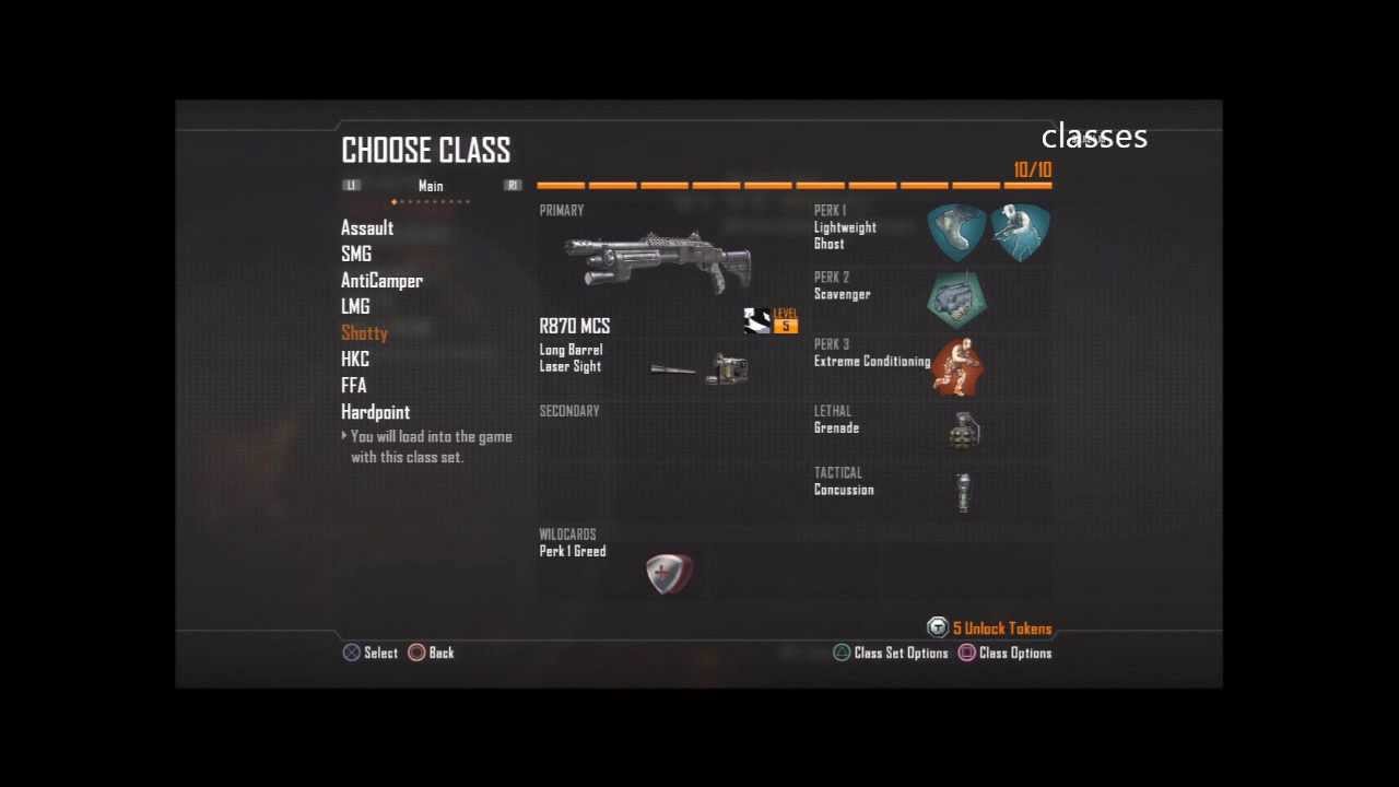 Call of Duty Black Ops 2 - My Current Custom Classes