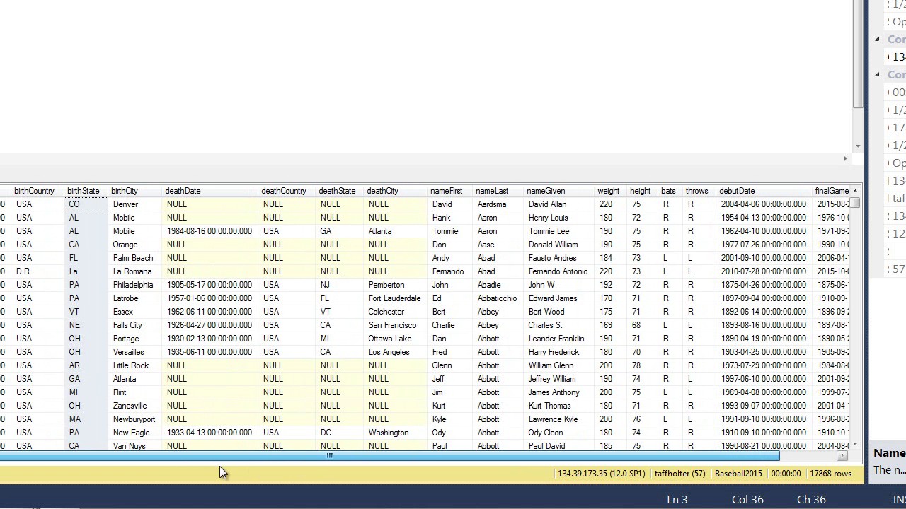 Advanced SQL Statements