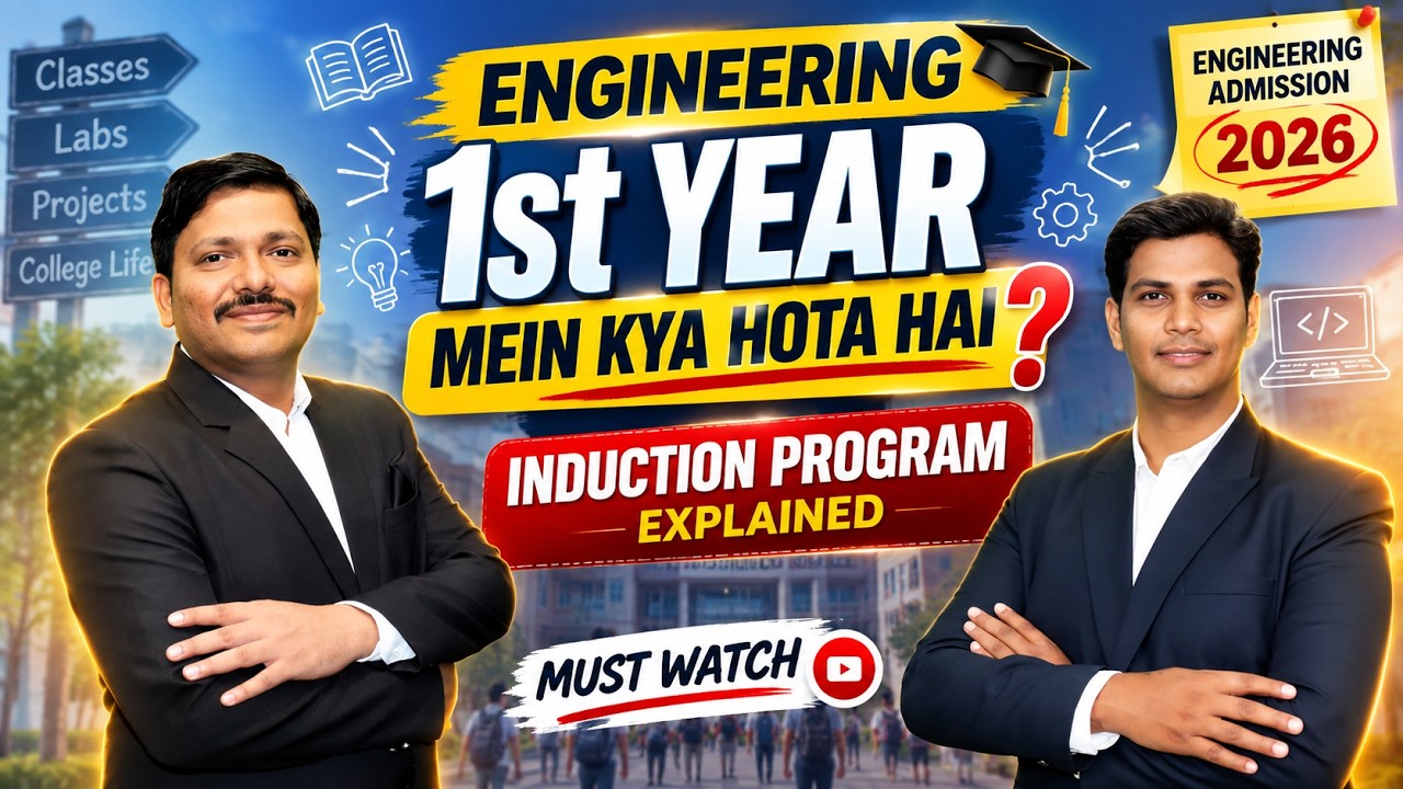 Engineering 1st Year Mein Kya Hota Hai? 🎓 | Induction Program Explained | Engineering Admission 2026