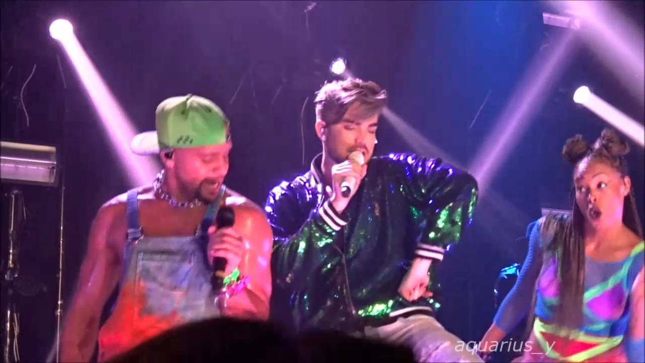 Adam Lambert Lay Me Down/Shady/Fever/Trespassing/Another One Bites The Dust@Hiroshima Jan 10,2016