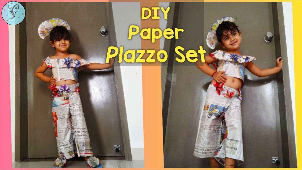 DIY |Newspaper Dress Making For Girl During Lockdown |Best out of Waste|Paper 👗 Tutorial |Shihera