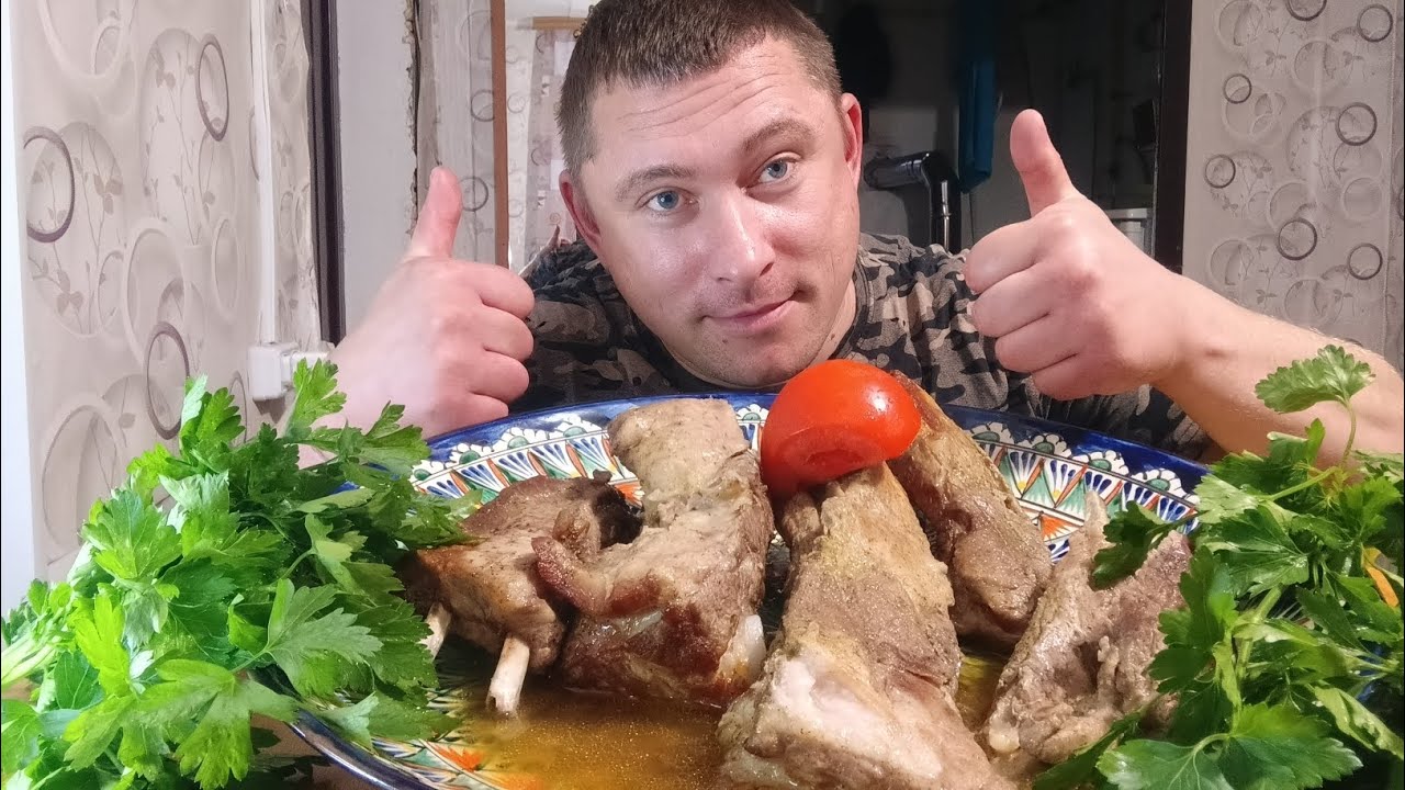 мукбанг/свиные рёбрышки/обжор/mukbang/devoured/