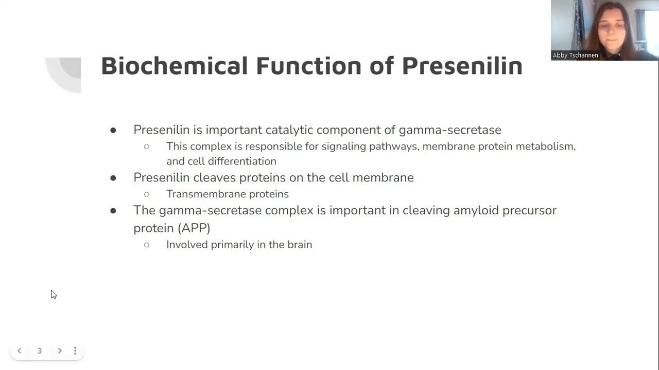 Presenilin Presentation