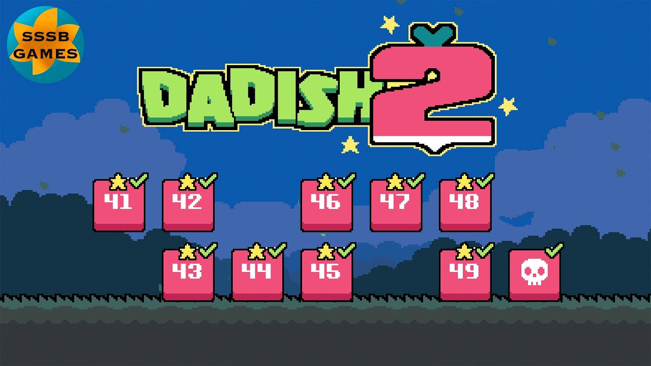 Dadish 2: World 5 , All Levels + All Stars , iOS/Android Walkthrough