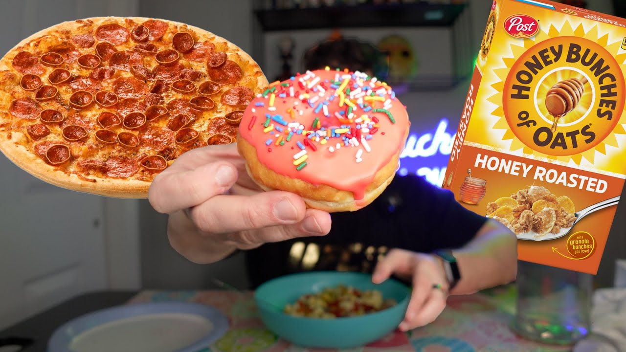 Я съела всё, что хотела, за один день! (Хаос в день обжорства!) 🍕🍳🍩