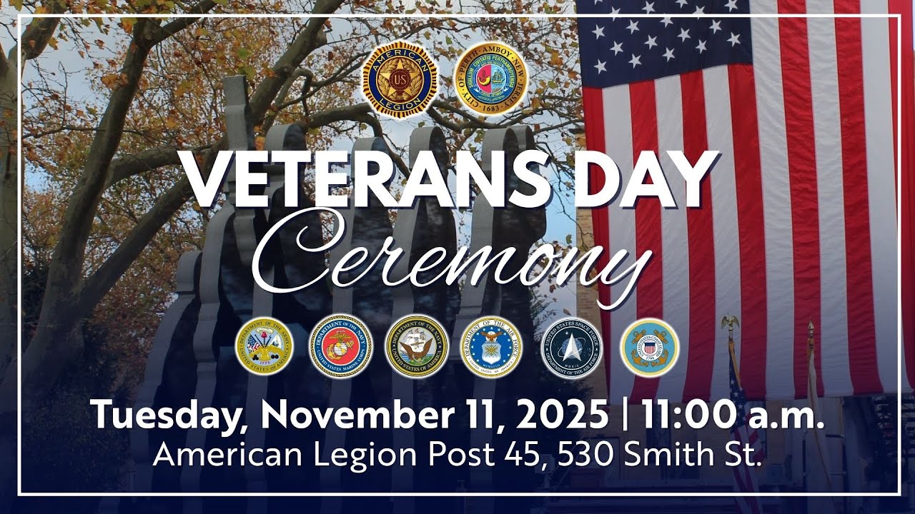 2025 City of Perth Amboy Veterans Day Ceremony