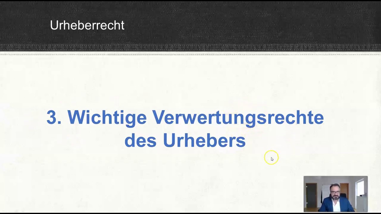 Medienrecht 20 Urheberrecht - verwandte Schutzrechte, Verwertung, Nutzungsrechte