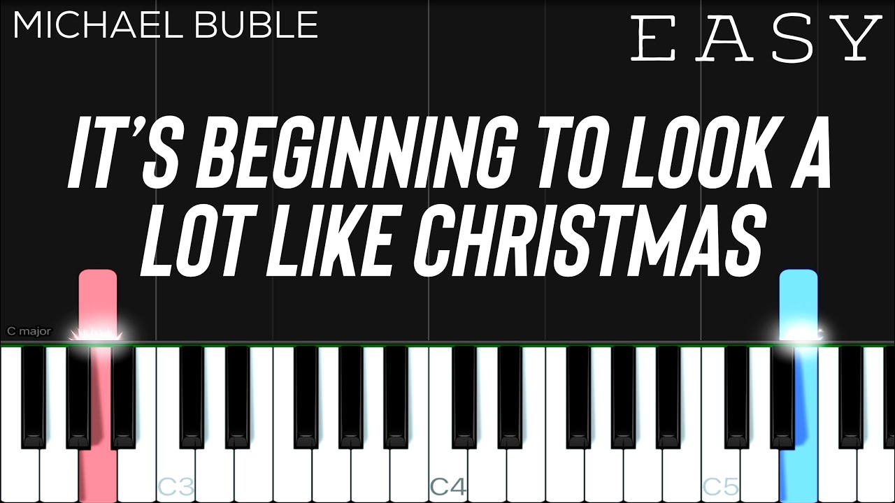 Michael Bubl&eacute; - It&rsquo;s Beginning To Look A Lot Like Christmas | EASY Piano Tutorial