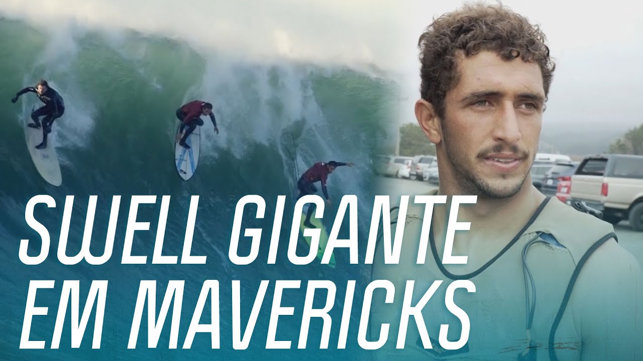 Lucas Chumbo e Carlos Burle encaram as ondas GIGANTES de Mavericks! | Burle, Me Treina |Canal OFF