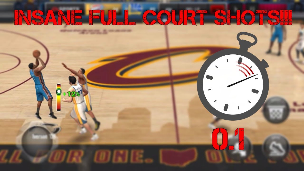 TOP 5 FULL COURT SHOTS IN NBA LIVE MOBILE!!! (INSANE)