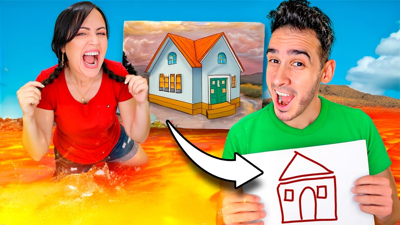 Dibuja para Ganar y Salvarte de la Lava en ROBLOX 😬 Sandra Cires Play