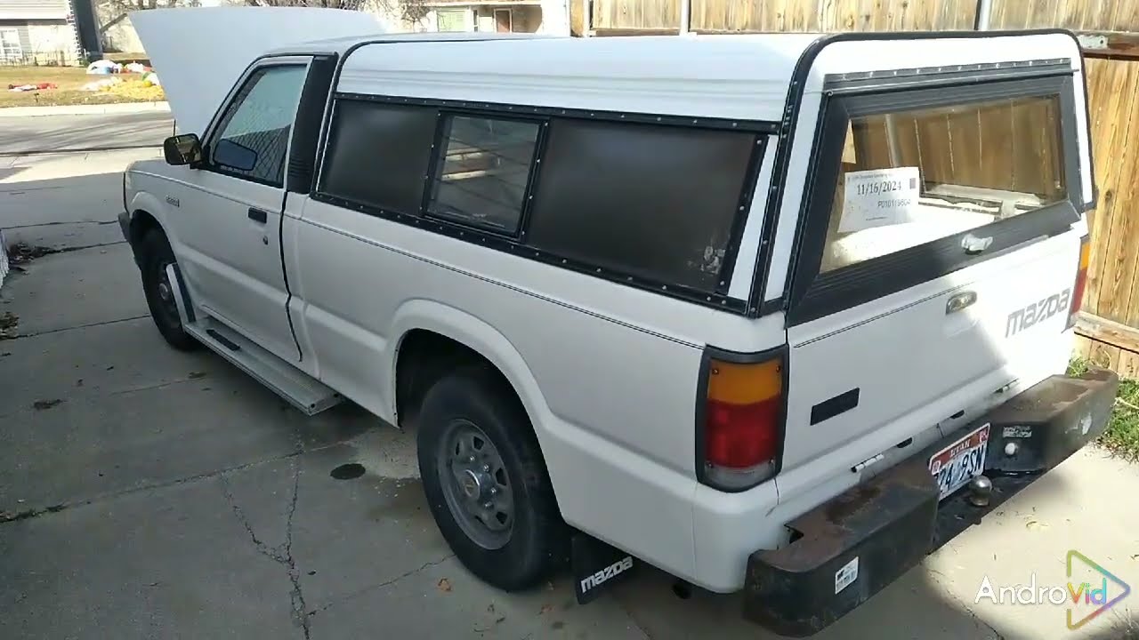 Mazda B2200 1st start after sitting for a year. @MazdaMitch 