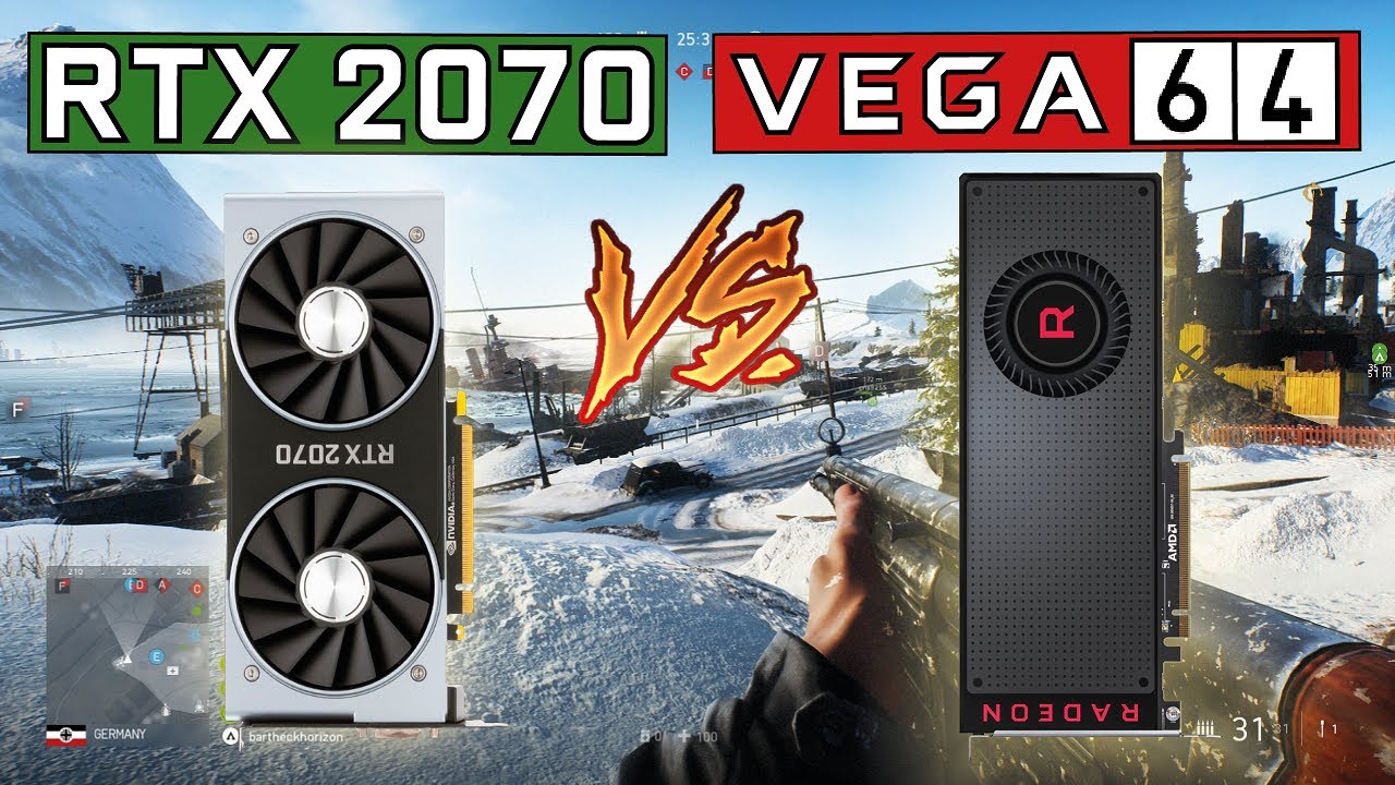 RTX 2070 vs RX Vega 64 | Gaming Comparison [4K, 1440p & 1080p]