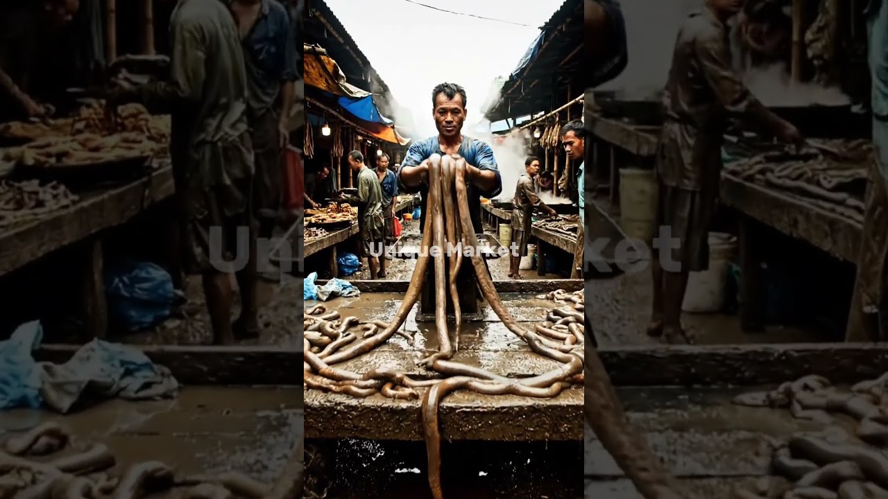 Exploring Asia&rsquo;s Most Extreme Traditional Market | Giant Worms for Sale!
