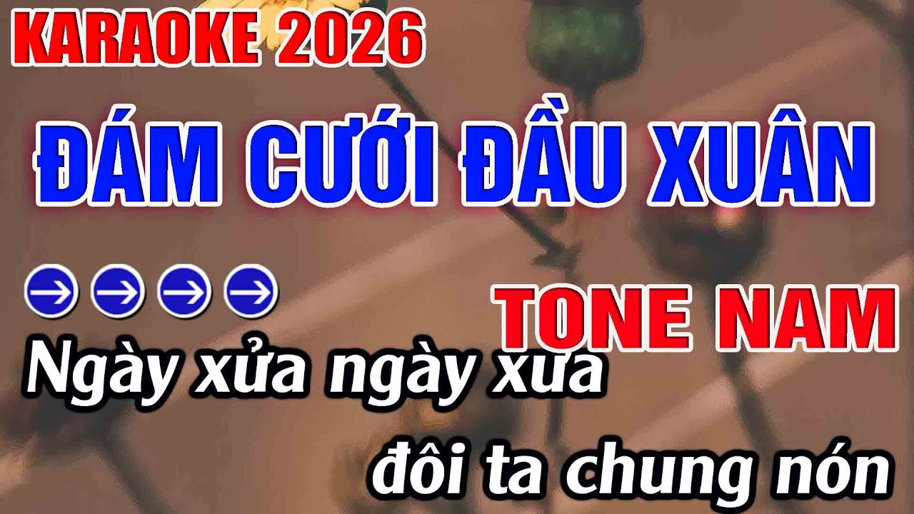 Đám Cưới Đầu Xuân Karaoke Tone Nam Karaoke Hoàng Long 2026 - Beat Mới
