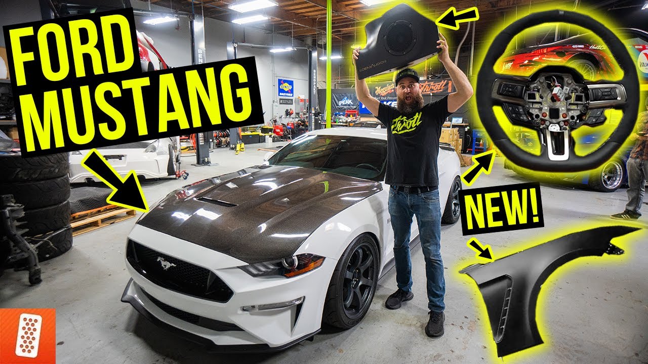 Building and Heavily Modifying a 2020 Ford Mustang GT: Part 5: Subwoofer Install + NEW Fenders!