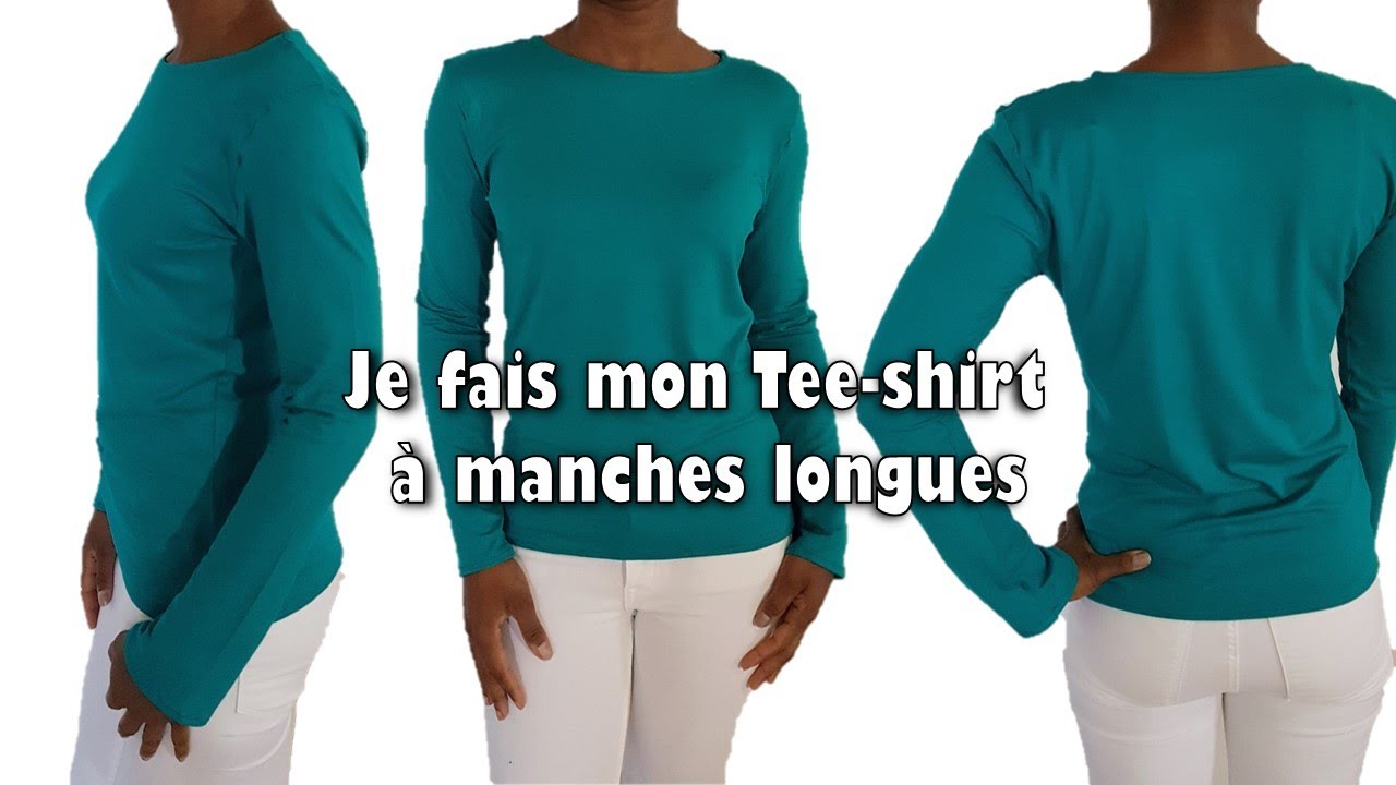 ✂🥼TUTO: Coudre mon Tee-shirt à manches longues - Projet : reproduire mes 